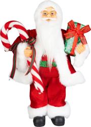 Dekorcia MagicHome Vianoce, Santa, s darekom, erven, 45 cm