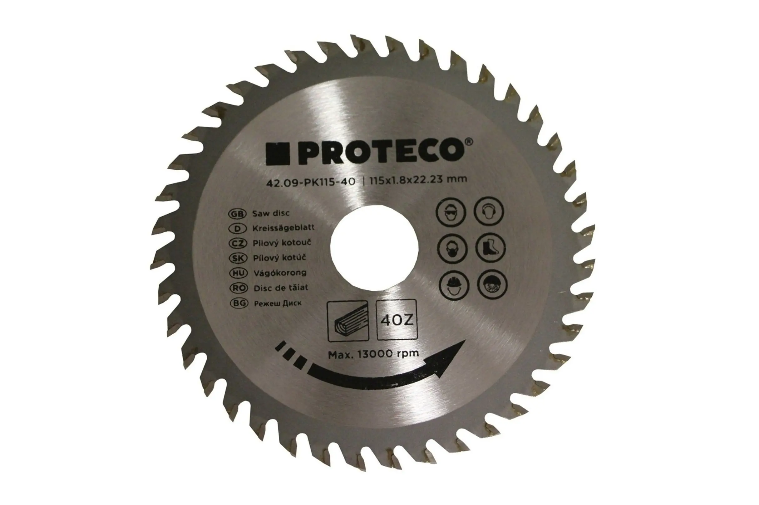 Pilovy kotuc s KS platkami 115x1x8x22,2 z40