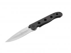 Nož zatvárací s poistkou, dĺžka 120/205mm, hrúbka čepele 3mm, antikoro/drevo