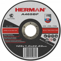 Rezn kot na oce  125 X 1,0x22,23 HERMAN inox