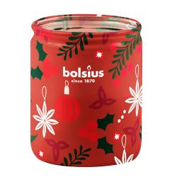 Svieka Bolsius True Glow, 82x68 mm, jablko/korica, v skle