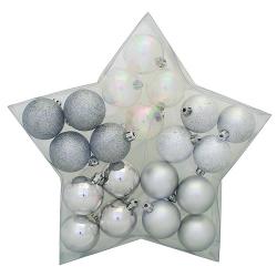 Gule MagicHome Vianoce, 20 ks, strieborn, mix
