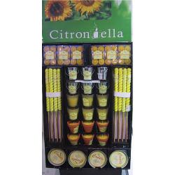 Sada sviečok Citronella TL09-144, 144 dielna, DisplayBox