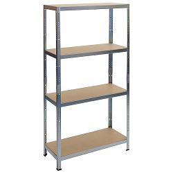 Regal Racks RAT20 MS, 1800x900x400 mm, kovov, 4 police, max. 175 kg, MDF