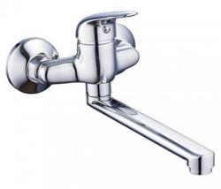 Drezov batria nstenn - rovn rameno 20cm, rozstup 100mm, chrm PLUTO