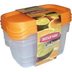 Dza Curver na potraviny, 3x0.5L, zelen, 15x7x10 cm