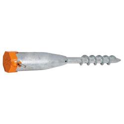 Skrutka zemn GS03, Zn, 550x60x1,7 mm