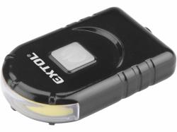 Svietidlo 1W COB LED s klipom, 160lm, 0,5Ah Li-po, USB nabjanie