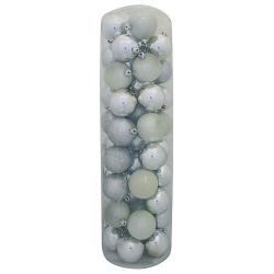 Ozdoba Xmas N4 6050, 50 dielna, M02 strieborn