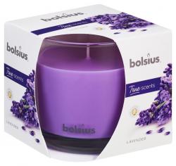 Svieka Bolsius Jar True Scents 95/95 mm, vonn, levandua