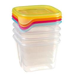 Dza Curver Fresh&Go 4x0.45L, mix, 10x10x13 cm