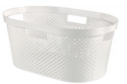 K Curver INFINITY RECYCLED 40L, biely, 59x39x27 cm, na bielize, prdlo