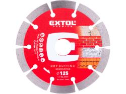 Kot�� rezn� diamantov� segmentov�, o125x1,8mm, such� rezanie, EXTOL PREMIUM