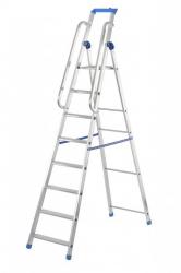 Schodky ALVE 9810+Z, 1x10, so zbradlm, max. 150 kg, jednostrann