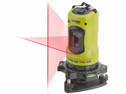 Prasknut� kryt-Laser l�niov� samonivela�n� 1H-1V, �erven� laser, oto�n� z�klad�a, 2xAA