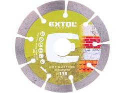 Kot�� rezn� diamantov� segmentov�, 115x1,8mm, such� rezanie, EXTOL CRAFT